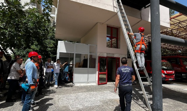 Büyükşehir’in Ekiplerine Yüksekte Çalışma Eğitimi