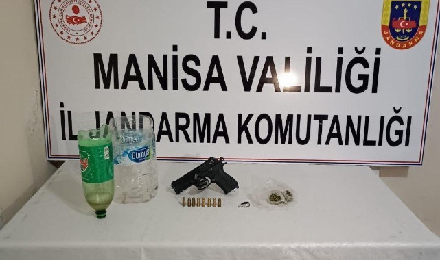 Manisa Soma'da Uyuşturucu ve Ruhsatsız Silah Operasyonu