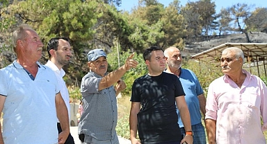 Orman Yangını Sonrası Yukarıçobanisa'da İncelemeler Başlandı.