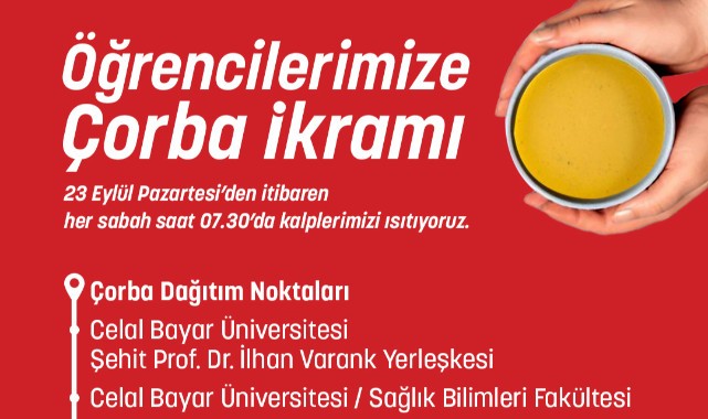Öğrencilerin Günaydın Çorbası Büyükşehir’den