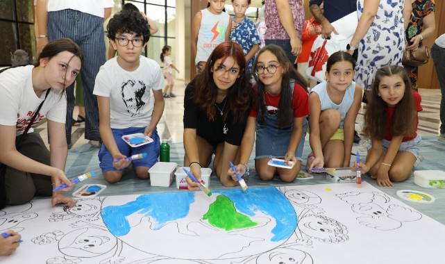 ŞEHZADELER’DE ÇOCUKLAR BARIŞI SANATLA ANLATTI