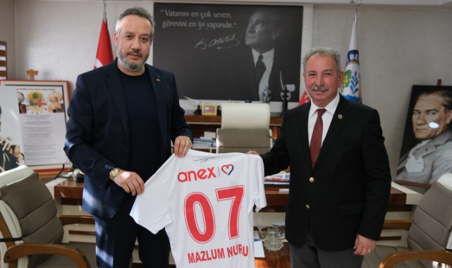 Antalyaspor Başkanı Sinan Boztepe'den Salihli Belediye Başkanı Mazlum Nurlu'ya Ziyaret