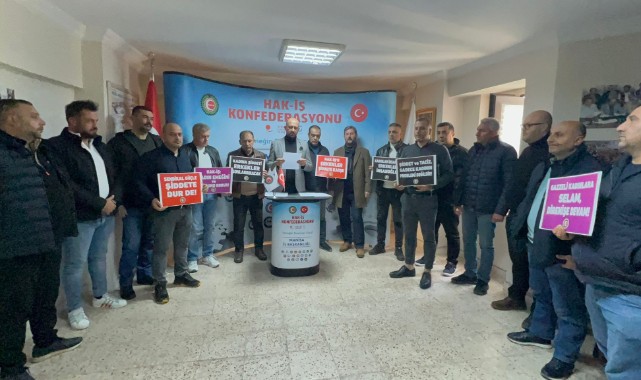 HAK-İŞ Konfederasyonu Kadına Yönelik Şiddete Karşı Sesini Yükseltti