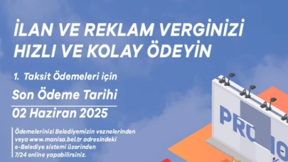 İlan ve Reklam Vergisi 1. Taksitinde Son Gün 2 Haziran