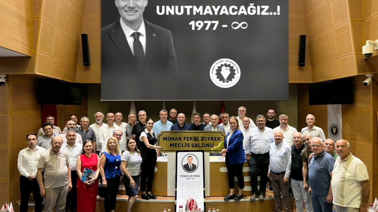 Manisa TSO Meclis Salonu’na Ferdi Zeyrek’in Adı Verildi