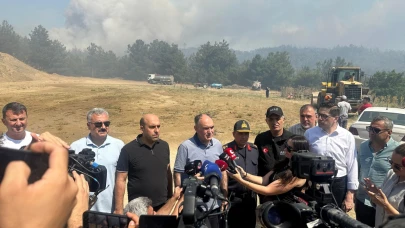 Akhisar’daki Orman Yangınına Karadan ve Havadan Yoğun Müdahale