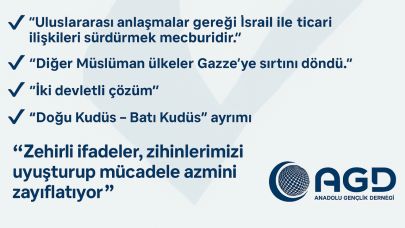 AGD'den Uyarı: Filistin Davasında Zehirli İfade Tuzaklarına Dikkat