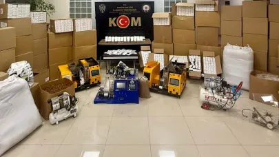 Turgutlu’da Kaçak Tütün Operasyonu: 460 Bin Makaron ve 402 Kilo Kıyılmış Tütün Ele Geçirildi