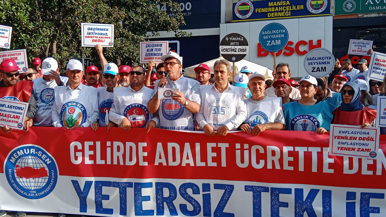 Memur-Sen Manisa: “Yetersiz Teklife Hayır, Adil Zam İstiyoruz”