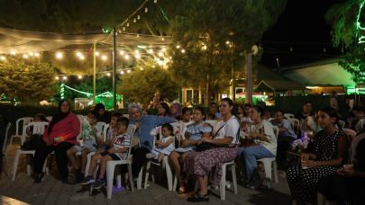 Karaoğlanlı’da Çocuklar Açık Hava Sinemasında Buluştu