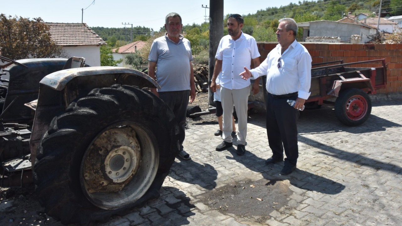 Mustafa Uslu’dan Sarıalan’daki Yangın Mağduruna Destek Sözü