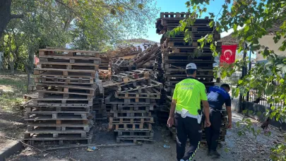 Turgutlu Zabıtası Keresteciler Sitesinde İşgal Denetimi Yaptı