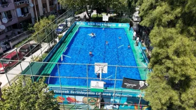 Manisa’da 6 Bin 410 Çocuk Portatif Havuzlarda Yüzme Öğrendi