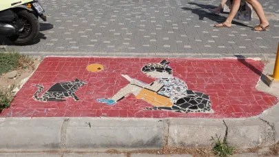Şehzadeler Belediyesi’nden Kaldırımlara Sanatsal Dokunuş