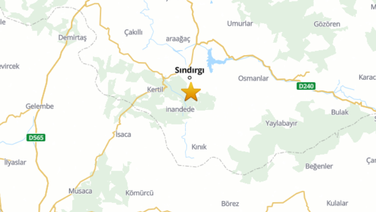 Manisa'da hissedilen bir deprem meydana geldi