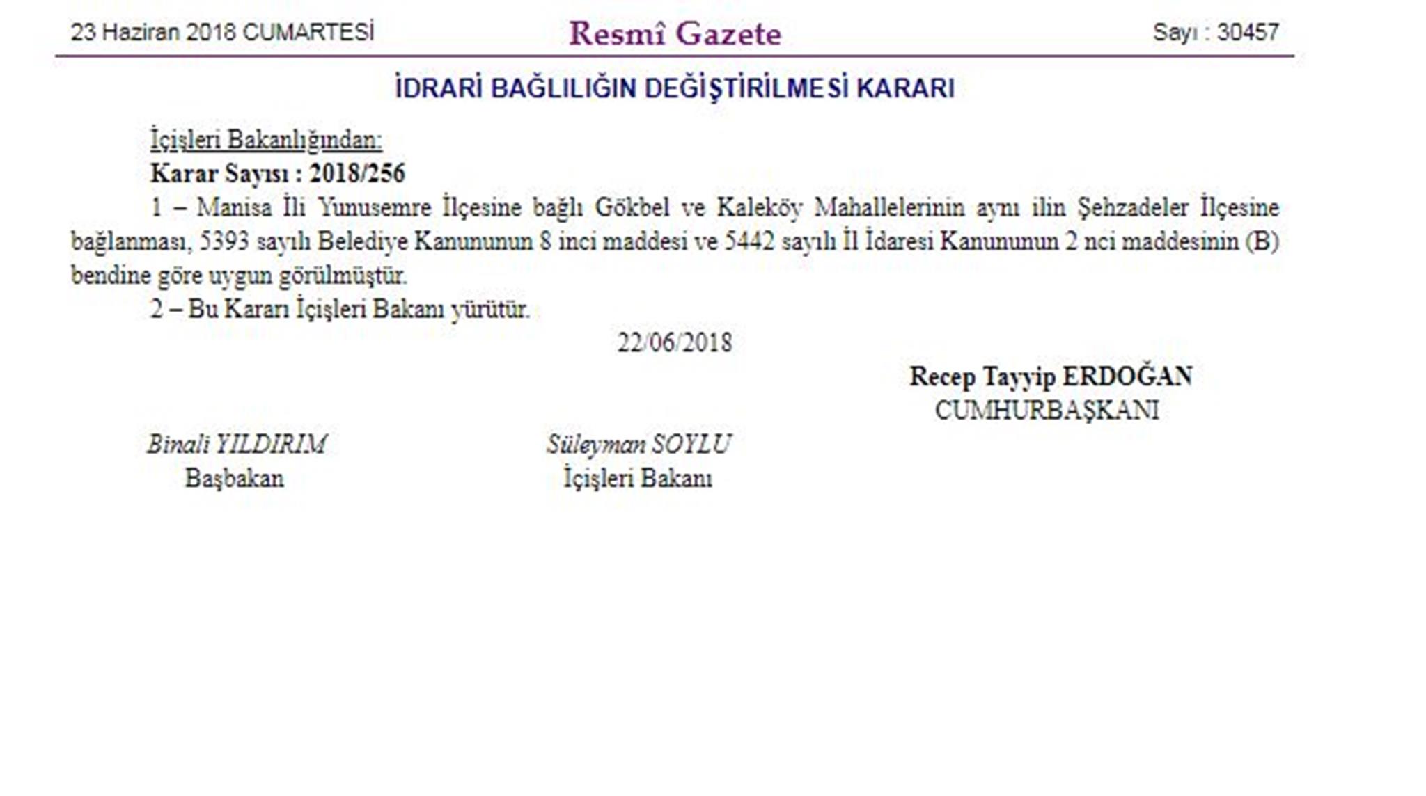 Merkez’ de mahalle sayıları değişti