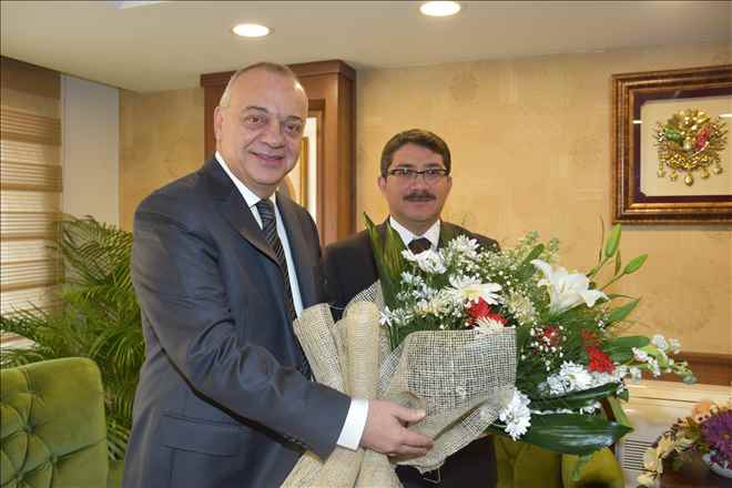 Başkan Çelik Başkan Ergün´ü Ağırladı