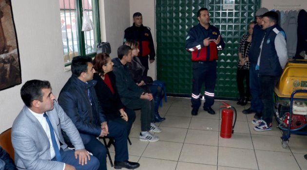 Büyükşehir Personeline Yangın Eğitimi