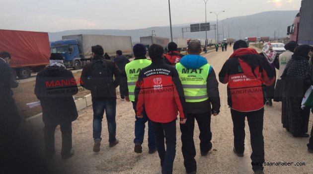 İHH MAK VE MAT EKİPLERİ HALEP SINIRINDA