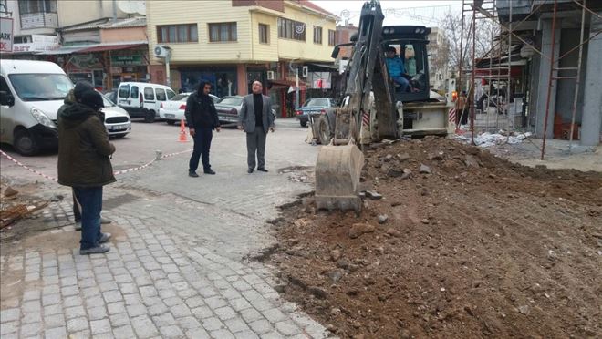 Kırkağaç Merkezine Parke Taşı