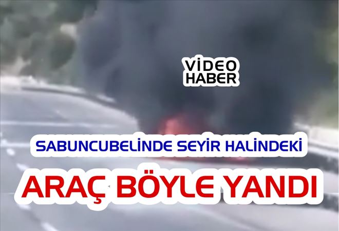 Sabuncubelindeki Araç Yangını Korkutuu