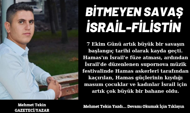 BİTMEYEN SAVAŞ İSRAİL - FİLİSTİN