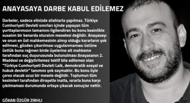 ANAYASAYA DARBE KABUL EDİLEMEZ.