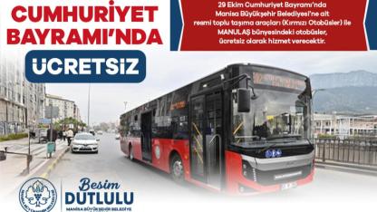 29 Ekim’de Manisa’da Toplu Ulaşım Ücretsiz Olacak