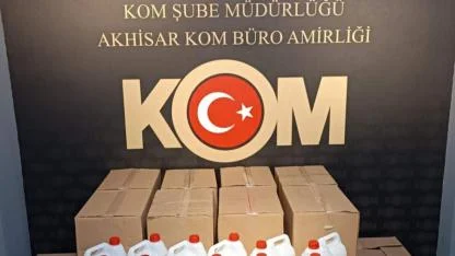 Akhisar’da 440 Litre Kaçak Etil Alkol Ele Geçirildi