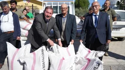 Milas Belediyesi’nden üreticiye ata tohumu desteği