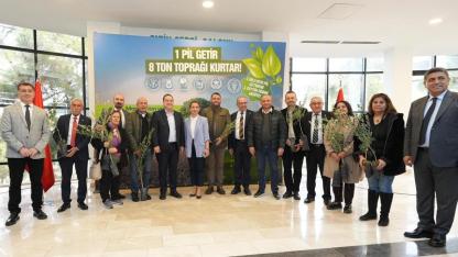 Atık Pil Getirene Zeytin Fidanı Kampanyasına Büyük İlgi