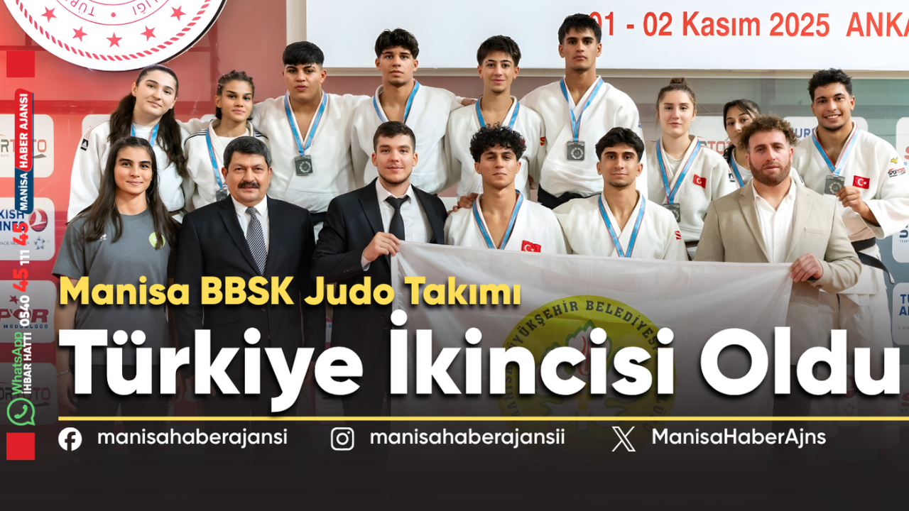 Manisa BBSK Judo Takımı Türkiye İkincisi Oldu