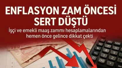 Enflasyon Zam Öncesi Sert Düştü