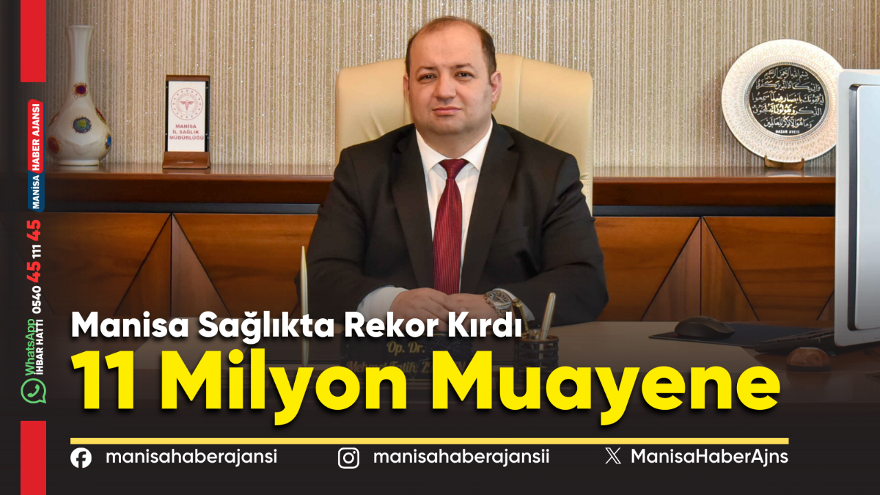 Manisa Sağlıkta Rekor Kırdı: 11 Milyon Muayene