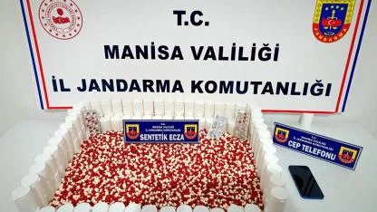 Manisa’da 6 Bin 71 Sentetik Ecza Hap Ele Geçirildi