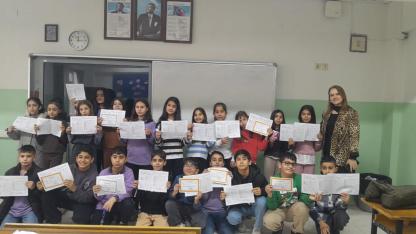 Hafsa Sultan Ortaokulunda Karne ve Tatil Sevinci