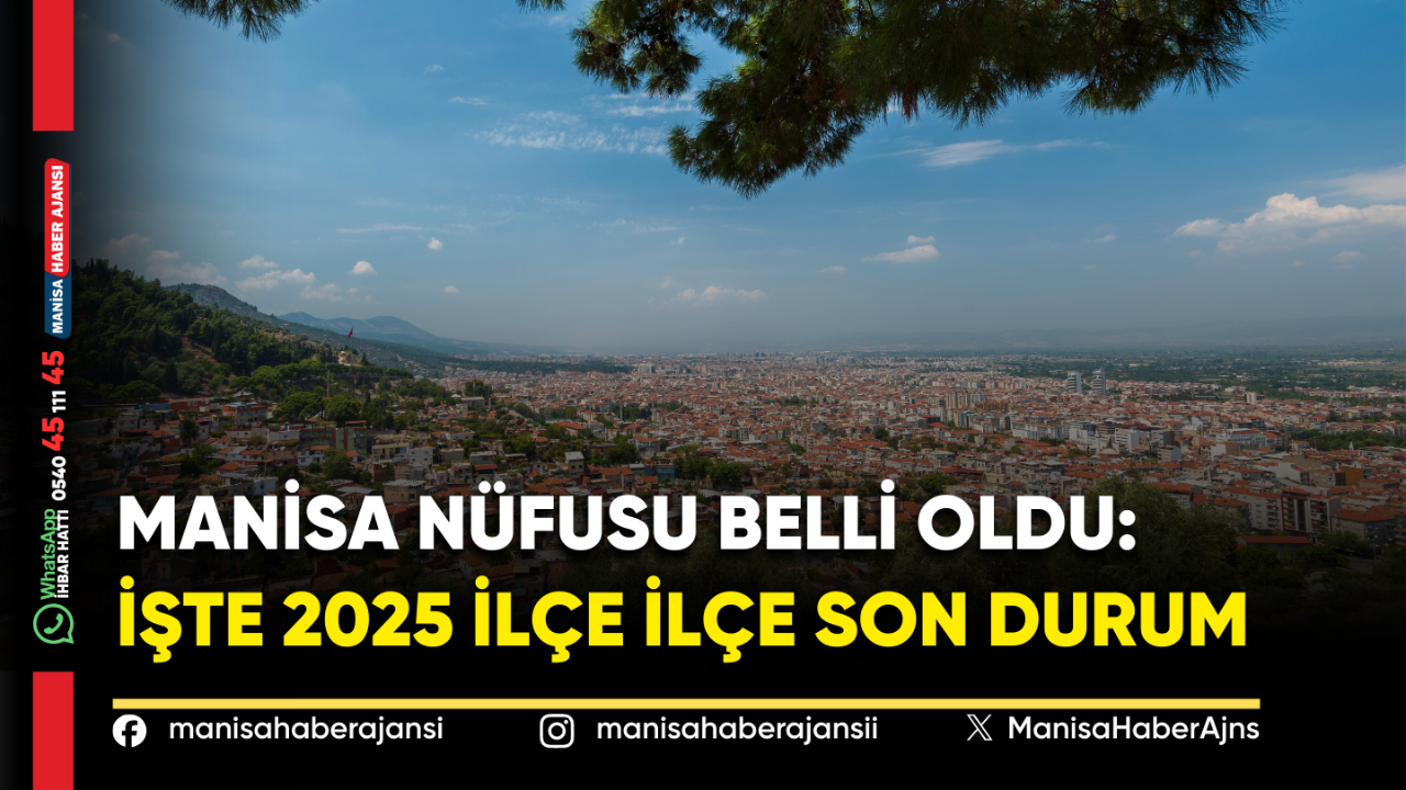 Manisa Nüfusu Belli Oldu: İşte 2025 Rakamları ve İlçe İlçe Son Durum