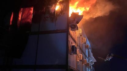 Sancaklıbozköy’de İşçi Konteynerinde Yangın