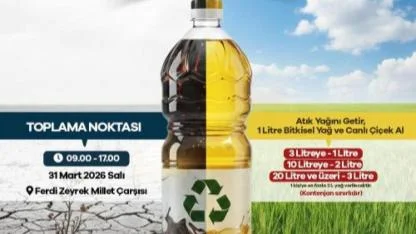 “Atık Yağını Getir, Suyunu Kurtar” Kampanyası Başlıyor