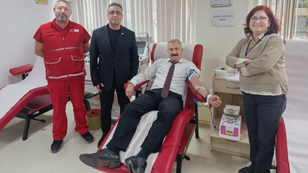 Emniyet Müdürü Fahri Aktaş’tan Örnek Kan Bağışı Seferberliği