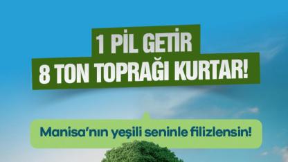 Manisa'da Atık Pil Getirene Zeytin Fidanı Hediye Edilecek