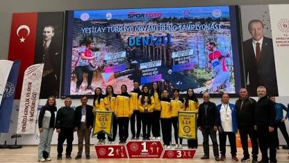 Akhisarlı Oryantiringciler Türkiye Şampiyonası’nda Kürsüde