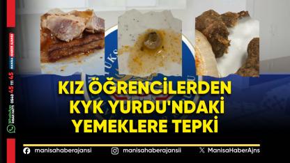 Kız öğrencilerden KYK Yurdu'ndaki yemeklere tepki