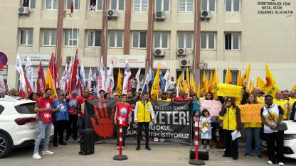 Manisa’da Eğitimcilerden Şiddete Tepki