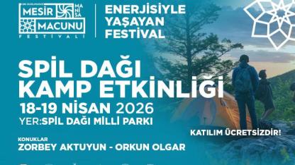 Spil Dağı’nda spor dolu kamp heyecanı