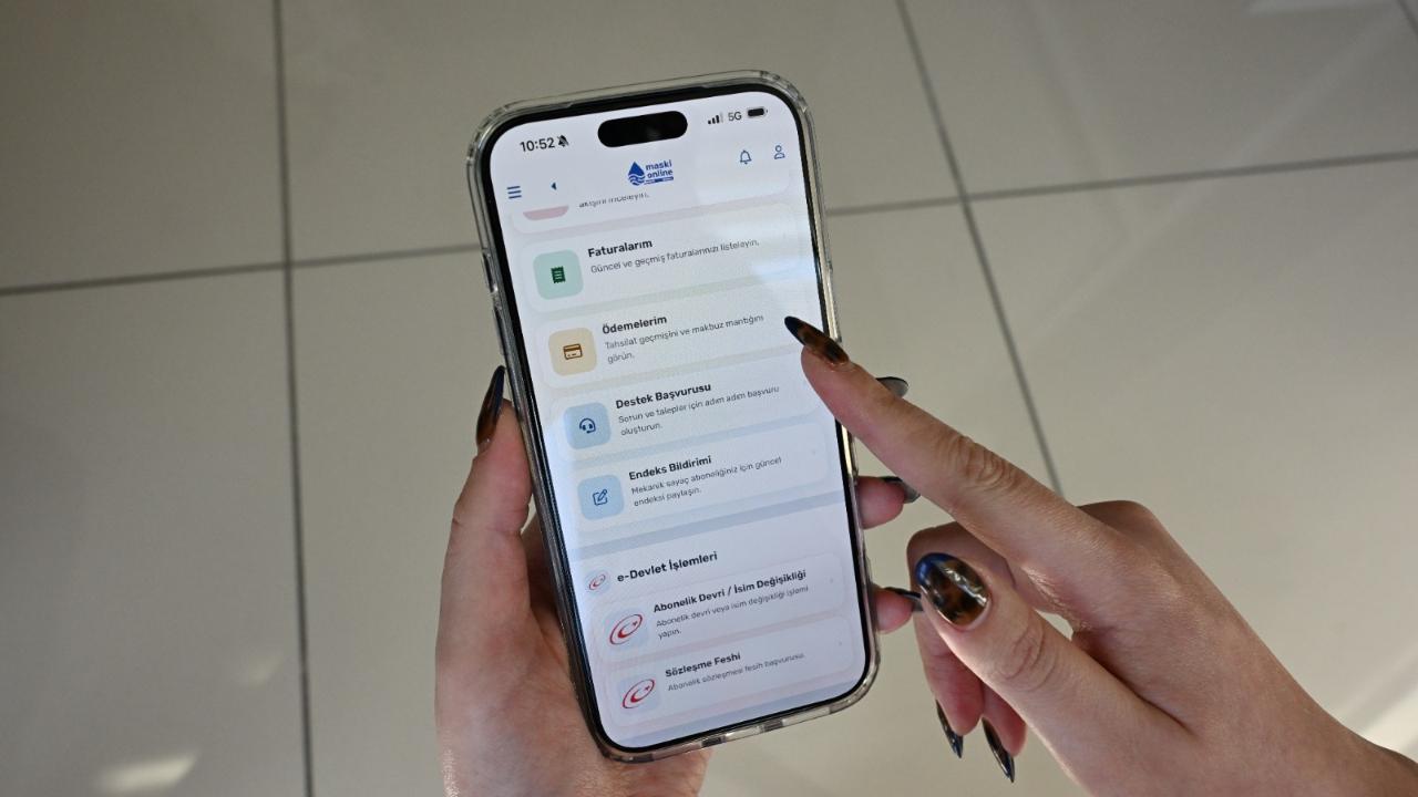 MASKİ Online Mobil Uygulaması Hizmete Girdi