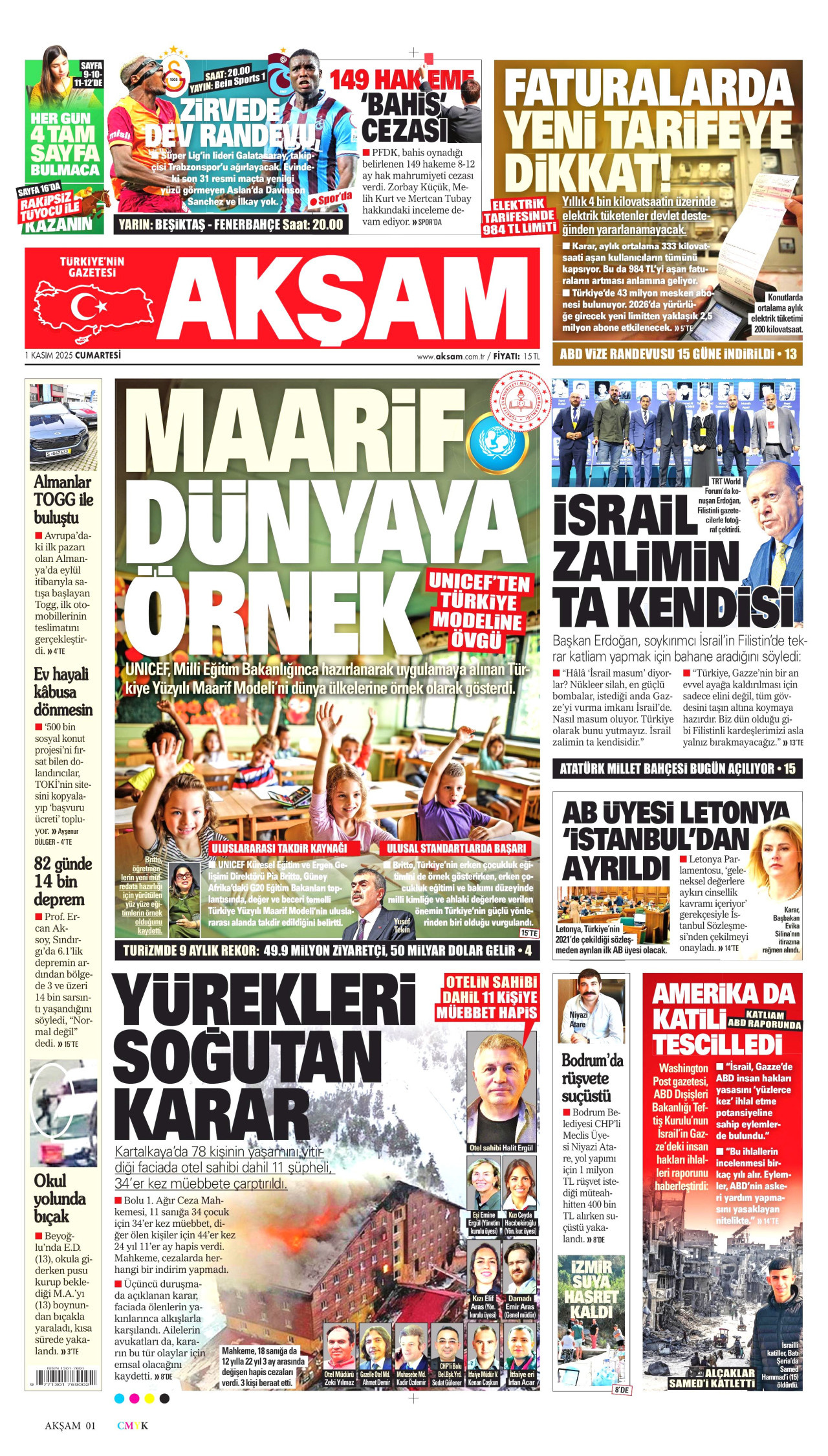 AKŞAM Gazete Manşeti