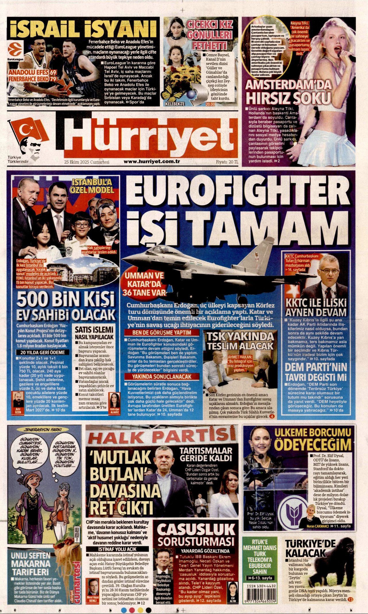HÜRRİYET Gazete Manşeti