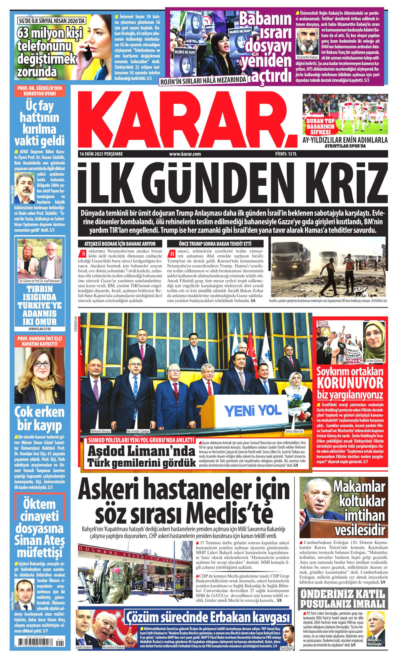 KARAR Gazete Manşeti