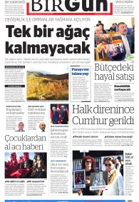 BİRGÜN Gazete Manşeti